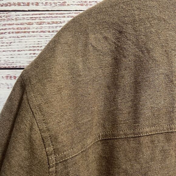 Everlane Dressy Men's Quilted  Field Jacket Brown Lined Chore Coat XL Heavy - Picture 11 of 11